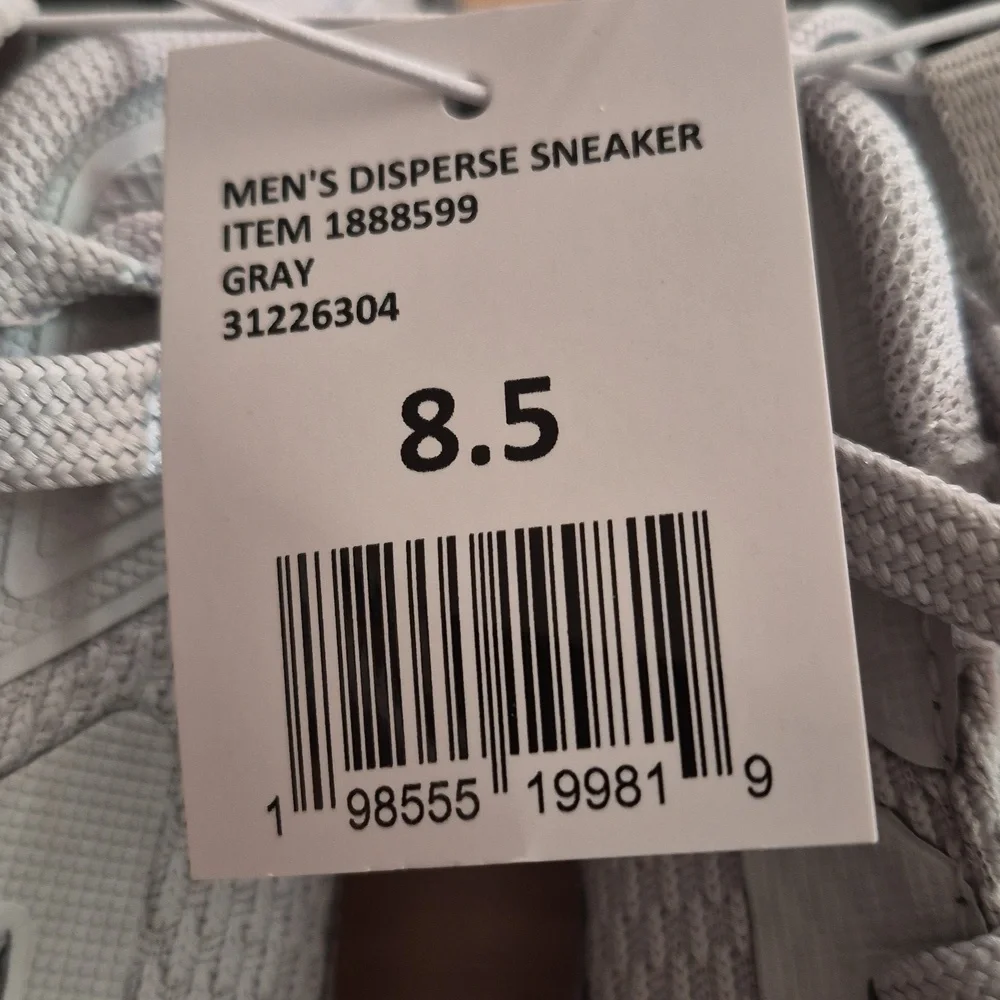 Men's Puma Light Gray Mesh Athletic Sneakers with Black Logo - Picture 8 of 10